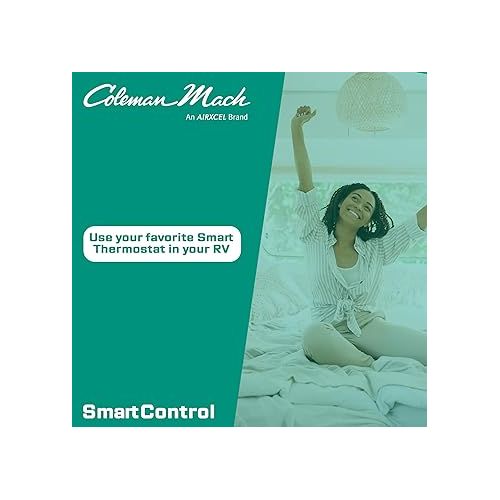 콜맨 Coleman-Mach ?8330-753 Smart Wi-Fi Thermostat Control Center, RV Digital Smart Thermostat