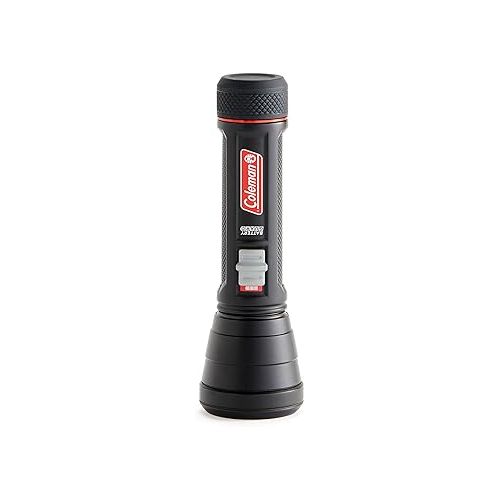 콜맨 Coleman LED Flashlight with BatteryGuard Technology, Strong & Lightweight Water-Resistant Flashlight with Extra Drop Protection, Up to 25% More Battery Life than Traditional Flashlights