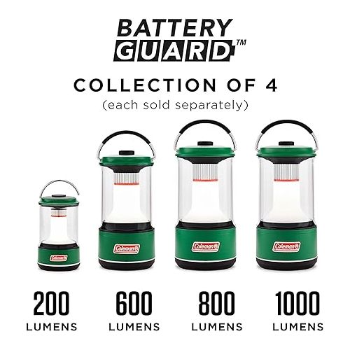 콜맨 Coleman 1000L LED Lantern with BatteryGuard Technology, Water-Resistant, 4 Light Modes, Enhanced Battery Life, Essential for Camping and Emergency Situations