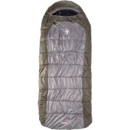 Coleman Big Basin Cold-Weather Sleeping Bag, 15°F Big & Tall Camping Sleeping Bag for Adults, Adjustable Hood and Fleece-Lined Footbox for Warmth and Ventilation, Fits Adults up to 6ft 6in Tall