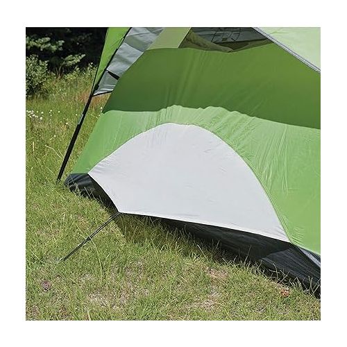 콜맨 Coleman Dome Camping Tent | Sundome Outdoor Tent with Easy Set Up, Green, 6 Person