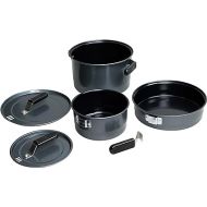 Coleman 6-Piece Steel Family Camping Cookware Set, Includes Frying Pan, Sauce Pan, & Stock Pot, Great for Camping, Tailgating, RVs, & Outdoor Cooking