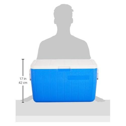 콜맨 Coleman Blue 48 Qt Chest Cooler w/Thermozone Insulation