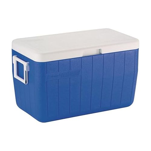 콜맨 Coleman Blue 48 Qt Chest Cooler w/Thermozone Insulation