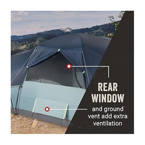 콜맨 Coleman Skydome XL Family Camping Tent, 8/10/12 Person Dome Tent with 5 Minute Setup, Includes Rainfly, Carry Bag, Storage Pockets, Ventilation, and Weatherproof Liner, Blue Nights