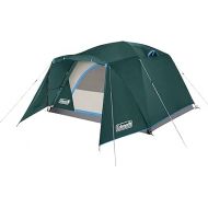 Coleman Skydome Camping Tent with Full-Fly Weather Vestibule, 2/4/6 Person Weatherproof Tent with Rainfly, Carry Bag, Storage Pockets, and Ventilation, Sets Up in 5 Minutes