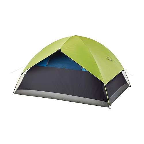 콜맨 Coleman Dark Room Sundome Camping Tent, 4/6 Person Tent Blocks 90% of Sunlight and Keeps Inside Cool, Lightweight Tent for Camping Includes Rainfly, Carry Bag, and Easy Setup