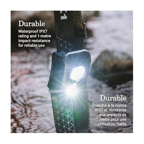 콜맨 Coleman LED Headlamp with BatteryGuard Technology, Water-Resistant Headlamp with 4 Light Modes, Up to 25% More Battery Life than Traditional Headlamps