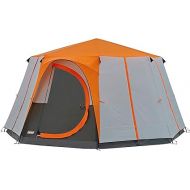 Coleman Tent Octagon, 6 Man Festival Dome Tent, 6 Person Family Camping Tent with 360° Panoramic View, Stable Steel Pole Construction, Sewn-in Groundsheet, 100 Percent Waterproof