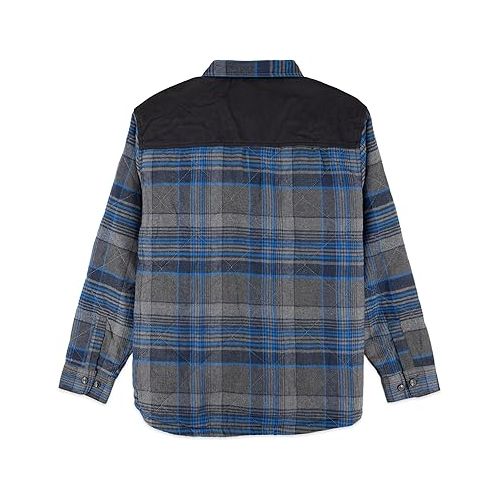 콜맨 Coleman Diamond Quilted Flannel Shirt Jacket - Mens Plaid Flannel Winter Jacket for Outdoor Hiking, Camping, and Hunting