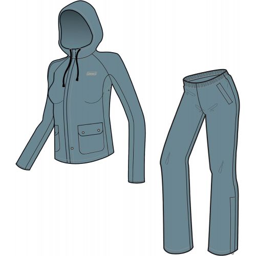 콜맨 콜맨Coleman Womens PVC/Poly Rain Suit