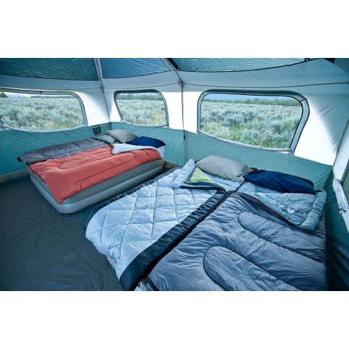 콜맨 콜맨Coleman Prairie Breeze Lighted Cabin Tent, 9-Person