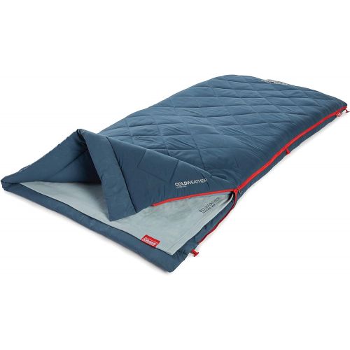 콜맨 콜맨Coleman All-Weather Multi-Layer Sleeping Bag, Blue