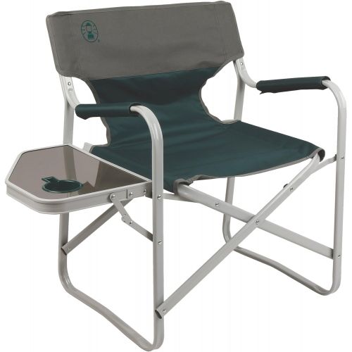 콜맨 콜맨Coleman Outpost Breeze Portable Folding Deck Chair with Side Table