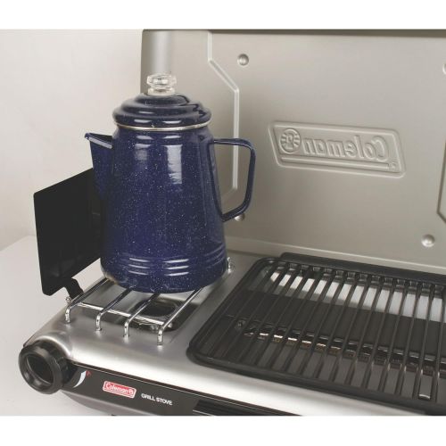 콜맨 콜맨Coleman Gas Camping Grill/Stove | Tabletop Propane 2-in-1 Grill/Stove, 2 Burner