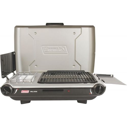 콜맨 콜맨Coleman Gas Camping Grill/Stove | Tabletop Propane 2-in-1 Grill/Stove, 2 Burner