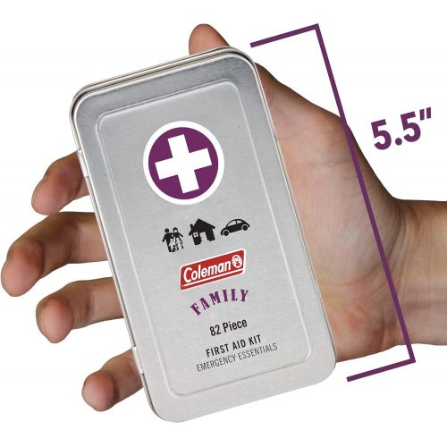 콜맨 콜맨Coleman Family Size Emergency First Aid Kit - 82 Pieces