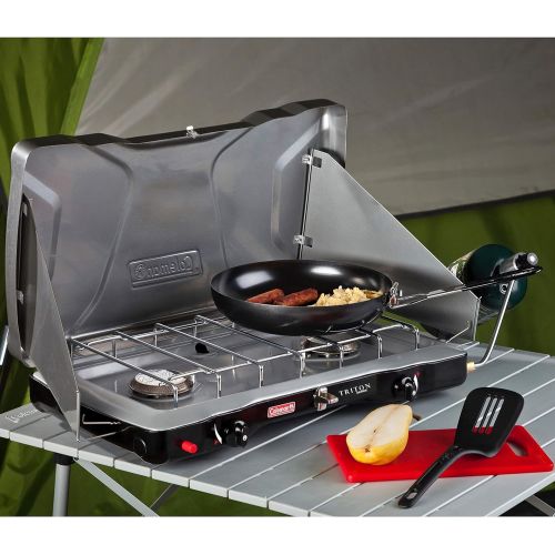 콜맨 콜맨Coleman Gas Camping Stove | Triton+ Propane Stove, 2 Burner