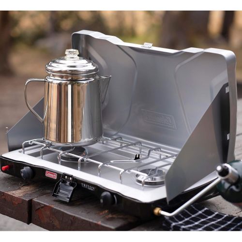 콜맨 콜맨Coleman Gas Camping Stove | Triton+ Propane Stove, 2 Burner