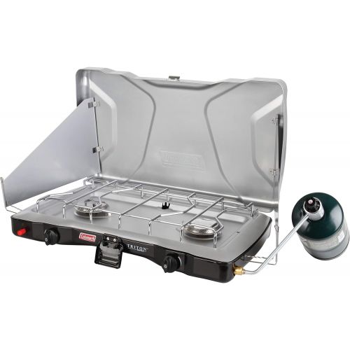 콜맨 콜맨Coleman Gas Camping Stove | Triton+ Propane Stove, 2 Burner