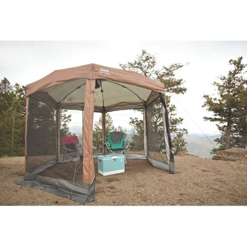 콜맨 콜맨Coleman Screened Canopy Tent with Instant Setup | Back Home Screenhouse Sets Up in 60 Seconds