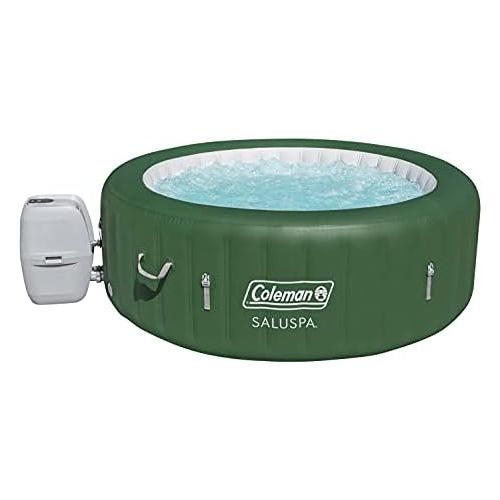 콜맨 콜맨Coleman SaluSpa Inflatable Hot Tub Spa, Green & White