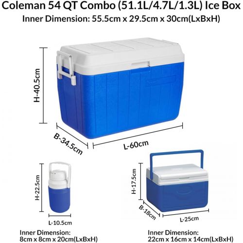 콜맨 Coleman 3-Piece 54 Quart Cooler Combo