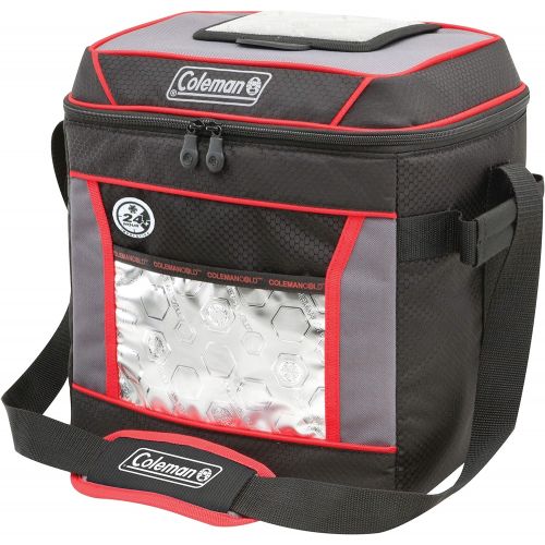 콜맨 Coleman Soft Cooler Bag, 9 Can Insulated Lunch Cooler with Adjustable Shoulder Straps,Great for Picnics, BBQs,Camping,Tailgating & Outdoor Activities