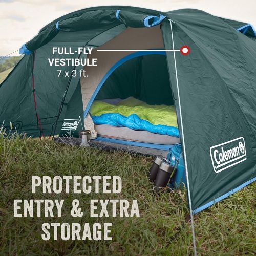 콜맨 Coleman Camping Tent Skydome Tent with Full Fly Vestibule