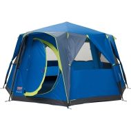 Coleman Unisex?? Adults Octagon Blue-Lime Tent, Multicoloured, 8 Personen