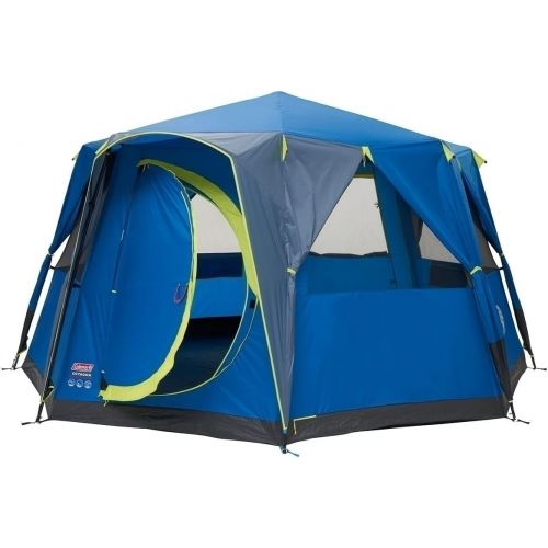 콜맨 Coleman Unisex?? Adults Octagon Blue-Lime Tent, Multicoloured, 8 Personen