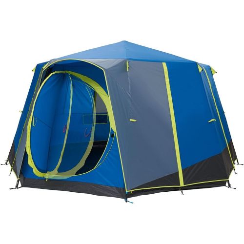 콜맨 Coleman Unisex?? Adults Octagon Blue-Lime Tent, Multicoloured, 8 Personen