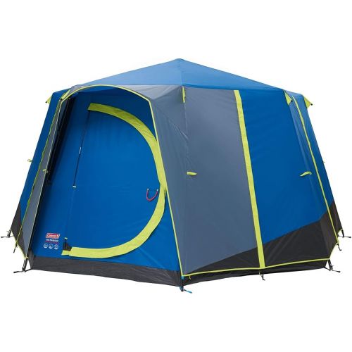 콜맨 Coleman Unisex?? Adults Octagon Blue-Lime Tent, Multicoloured, 8 Personen