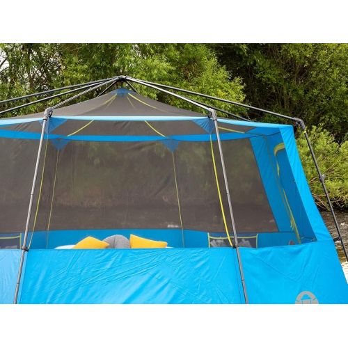 콜맨 Coleman Unisex?? Adults Octagon Blue-Lime Tent, Multicoloured, 8 Personen