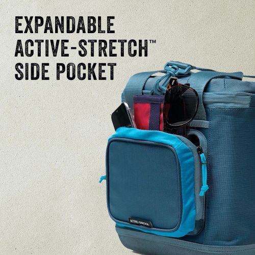 콜맨 Coleman SPORTFLEX Soft Cooler with 4-Way Stretch Mesh Pockets, Expandable Active Stretch Side Pockets, Cooler Bag, Soft Sided Cooler, Insulated Lunch Bag, Camping Cooler