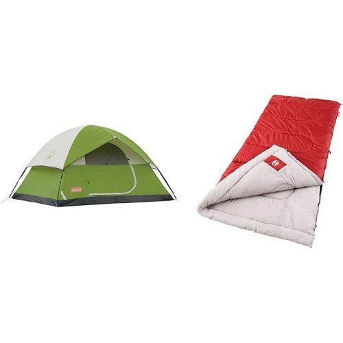 콜맨 Coleman Sundome 4 Person Tent (Green and Navy color options)