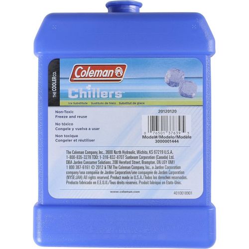 콜맨 Coleman Company Chillers Large Ice Substitute Hard Packs, Blue