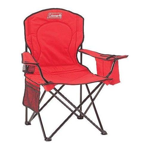 콜맨 Coleman Oversized Quad Chair with Cooler Pouch (Red/Set of 2)