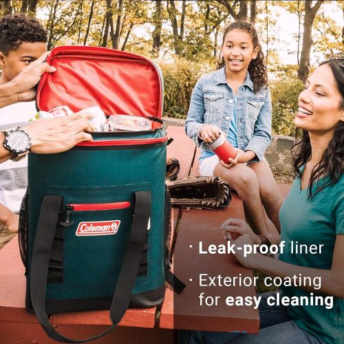 콜맨 Coleman High-Performance Leak Proof Soft Cooler with Ultra Thich Insulation, Cooler Bag, Soft Sided Cooler, Insulated Lunch Bag, Camping Cooler