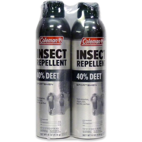 콜맨 Coleman 40% DEET Bug Repellent Spray Insect Repellent Spray - 6 oz, 2 Count