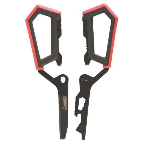 콜맨 Coleman Rugged Multi-Use Scissors , Black & Red