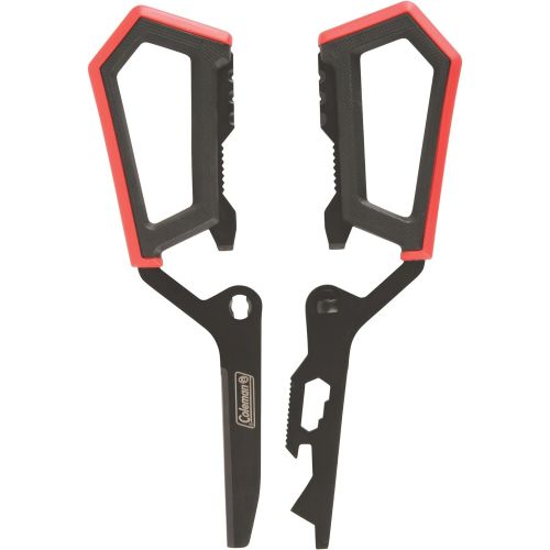 콜맨 Coleman Rugged Multi-Use Scissors , Black & Red