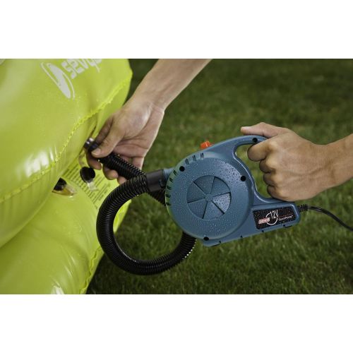 콜맨 Coleman 12-Volt QuickPump Water Resistant Air Pump with Hose and Battery Clips