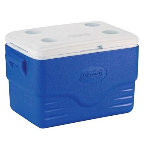 콜맨 Coleman Personal Cooler, 36 qt, 46 Cans, Blue, White