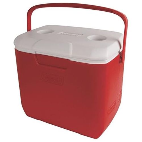 콜맨 Coleman Personal Cooler, 30 qt., 38 Cans, Red, White