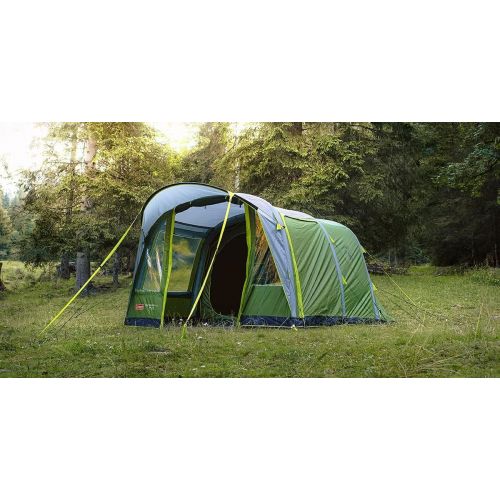 콜맨 Coleman Unisex - Adult Weathermaster 4 Air Tent, Green/Grey, 4 Person