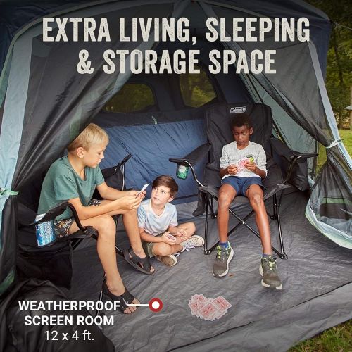 콜맨 Coleman Camping Tent Skylodge Instant Tent With Screen Room