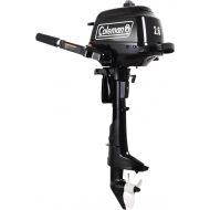 Coleman Powersports 2.6 hp Outboard Motor with Short Shaft, Black