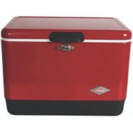 Coleman Cooler Steel-Belted Cooler Keeps Ice Up to 4 Days 54-Quart Cooler for Camping, BBQs, Tailgating & Outdoor Activities