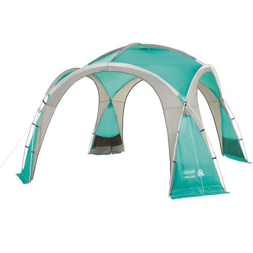 콜맨 Coleman Unisex_Adult Event Dome Pavillon stabiles Partyzelt mit Stahlgestang Sonnenschutz SPF 50 Plus Gazebo, Blue, XL - 4,5 x 4,5 m